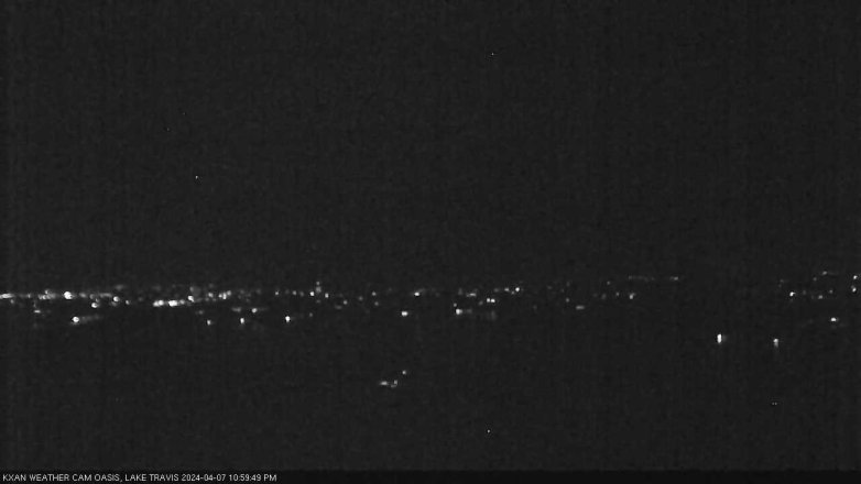 Lake Travis webcam, April 7, 2024 11:00 PM CT