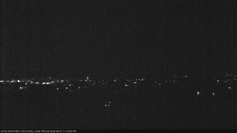 Lake Travis webcam, April 7, 2024 11:25 PM CT