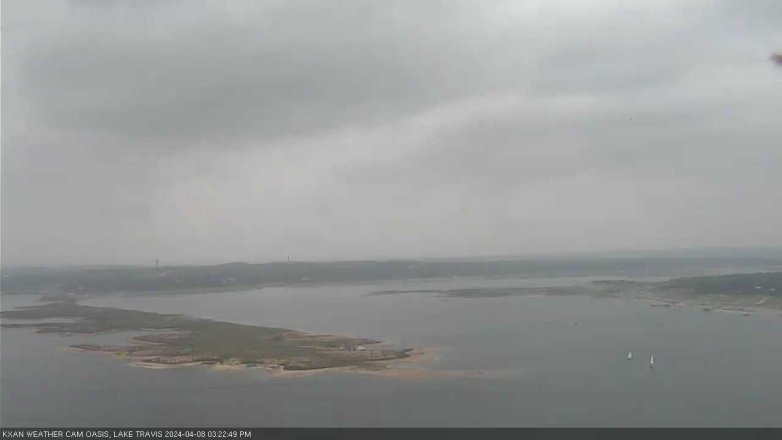 Lake Travis webcam, April 8, 2024 3:25 PM CT