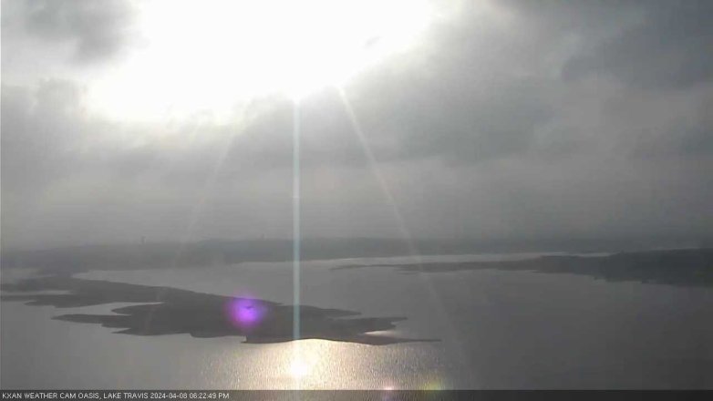 Lake Travis webcam, April 8, 2024 6:25 PM CT