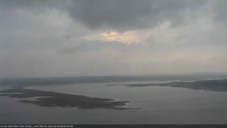 Lake Travis webcam, April 8, 2024 6:45 PM CT