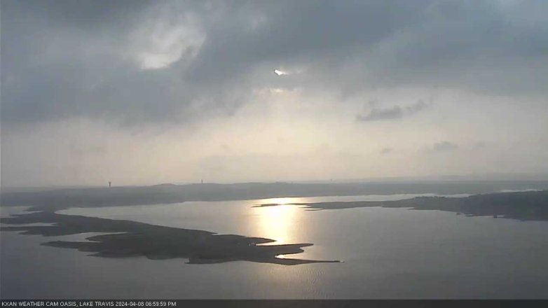 Lake Travis webcam, April 8, 2024 7:00 PM CT