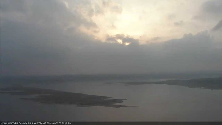 Lake Travis webcam, April 8, 2024 7:25 PM CT