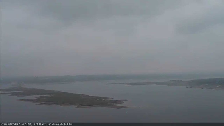 Lake Travis webcam, April 8, 2024 7:45 PM CT