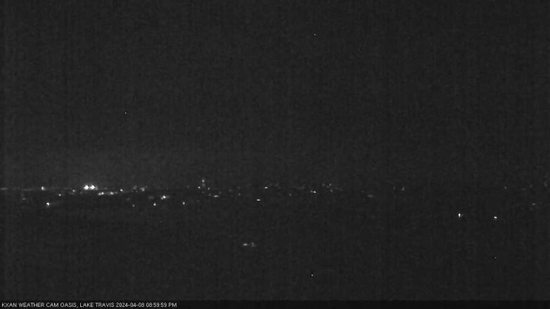 Lake Travis webcam, April 8, 2024 9:00 PM CT