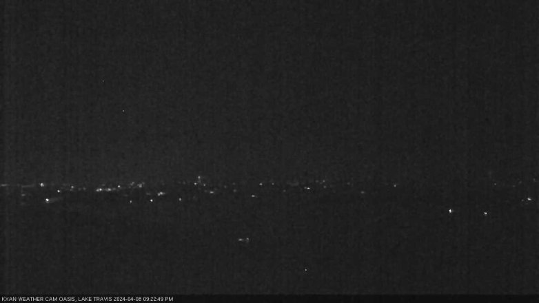 Lake Travis webcam, April 8, 2024 9:25 PM CT