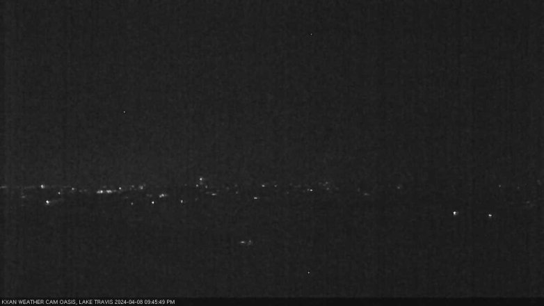 Lake Travis webcam, April 8, 2024 9:45 PM CT