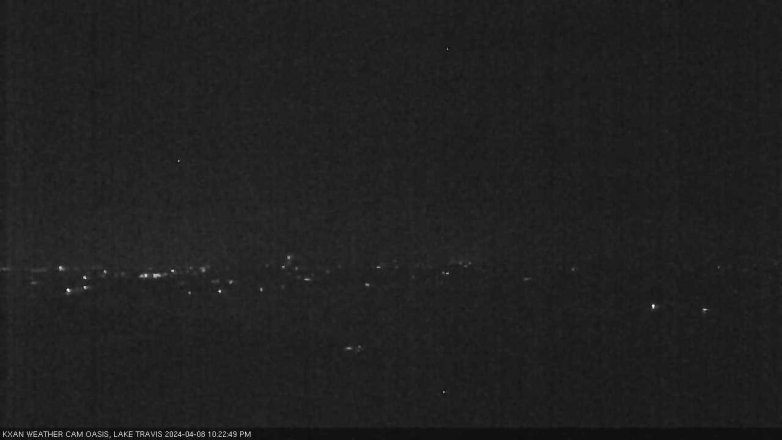 Lake Travis webcam, April 8, 2024 10:25 PM CT