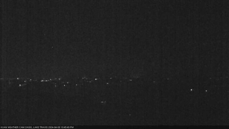 Lake Travis webcam, April 8, 2024 10:45 PM CT