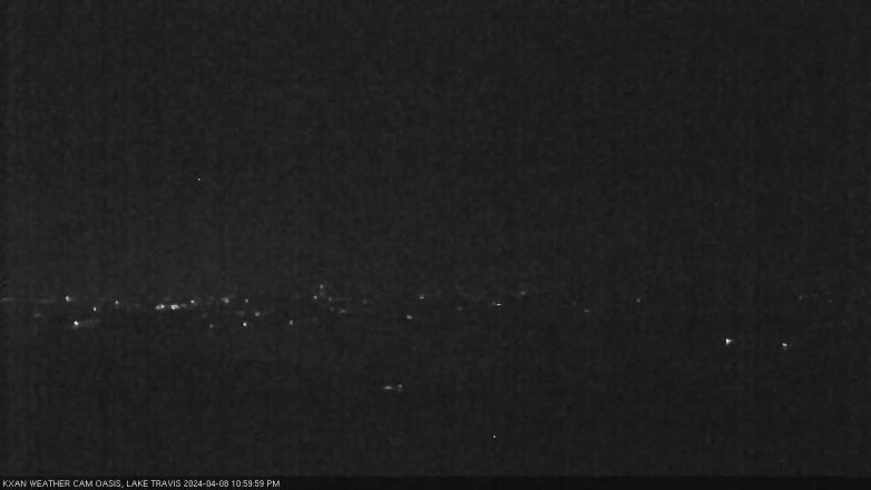 Lake Travis webcam, April 8, 2024 11:00 PM CT