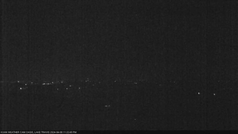 Lake Travis webcam, April 8, 2024 11:25 PM CT
