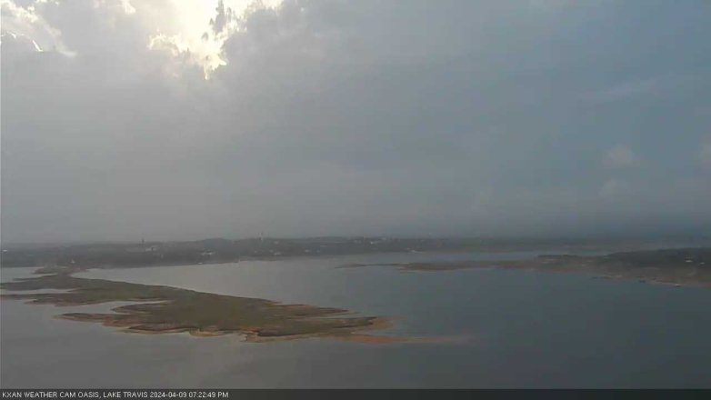 Lake Travis webcam, April 9, 2024 7:25 PM CT