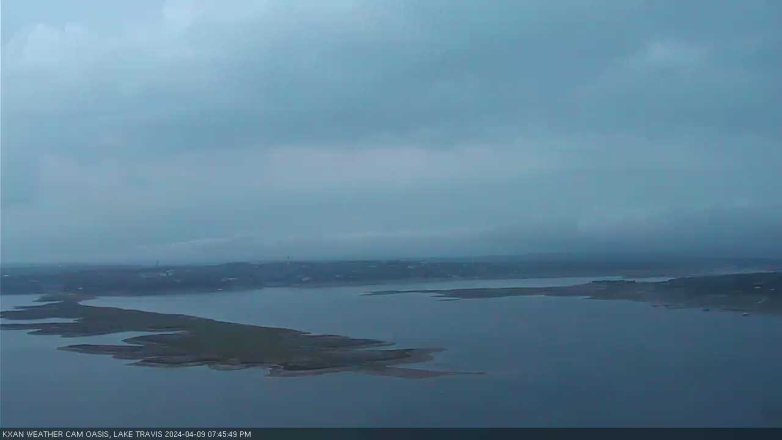 Lake Travis webcam, April 9, 2024 7:45 PM CT