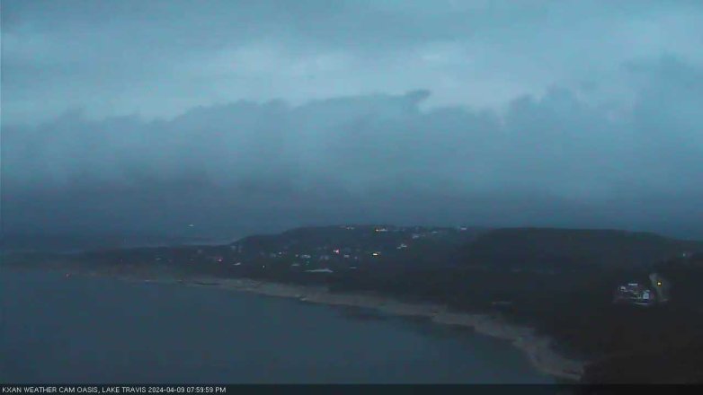 Lake Travis webcam, April 9, 2024 8:00 PM CT