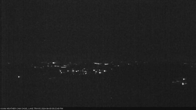 Lake Travis webcam, April 9, 2024 9:25 PM CT