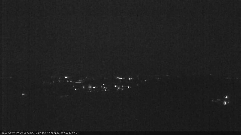 Lake Travis webcam, April 9, 2024 9:45 PM CT