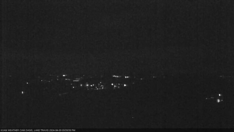 Lake Travis webcam, April 9, 2024 10:00 PM CT