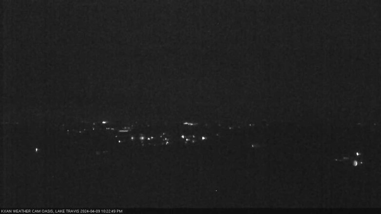 Lake Travis webcam, April 9, 2024 10:25 PM CT