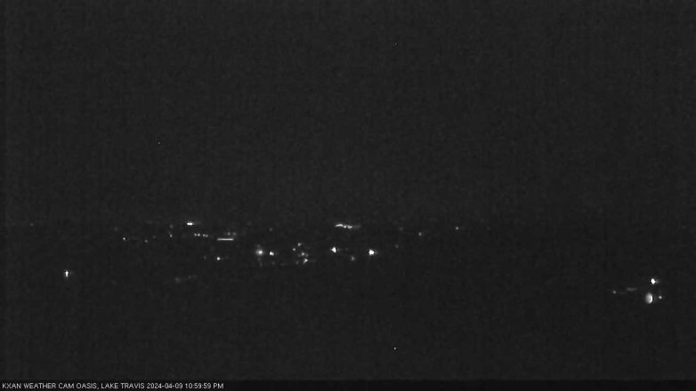 Lake Travis webcam, April 9, 2024 11:00 PM CT