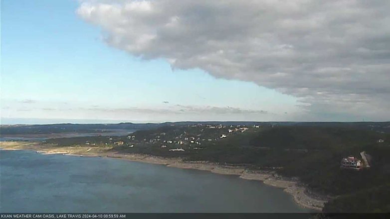 Lake Travis webcam, April 10, 2024 9:00 AM CT
