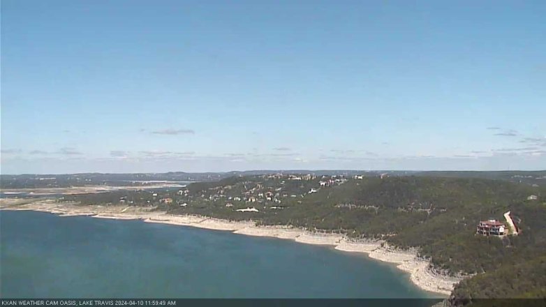 Lake Travis webcam, April 10, 2024 12:00 PM CT