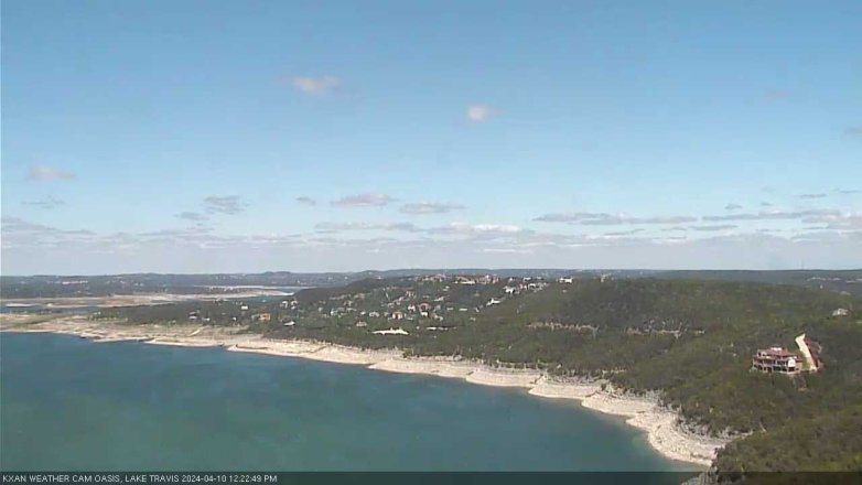 Lake Travis webcam, April 10, 2024 12:25 PM CT