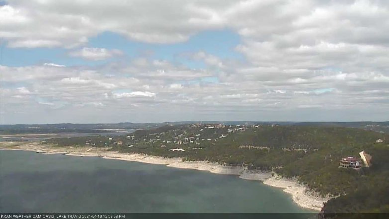 Lake Travis webcam, April 10, 2024 1:00 PM CT