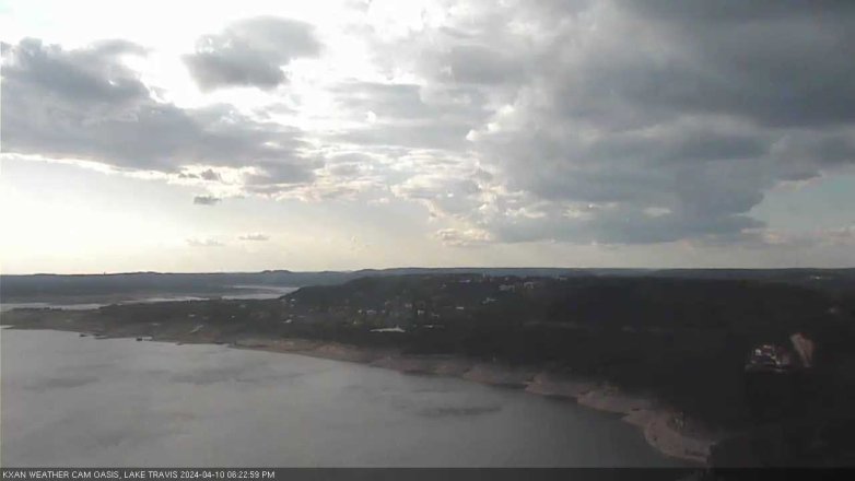 Lake Travis webcam, April 10, 2024 6:25 PM CT