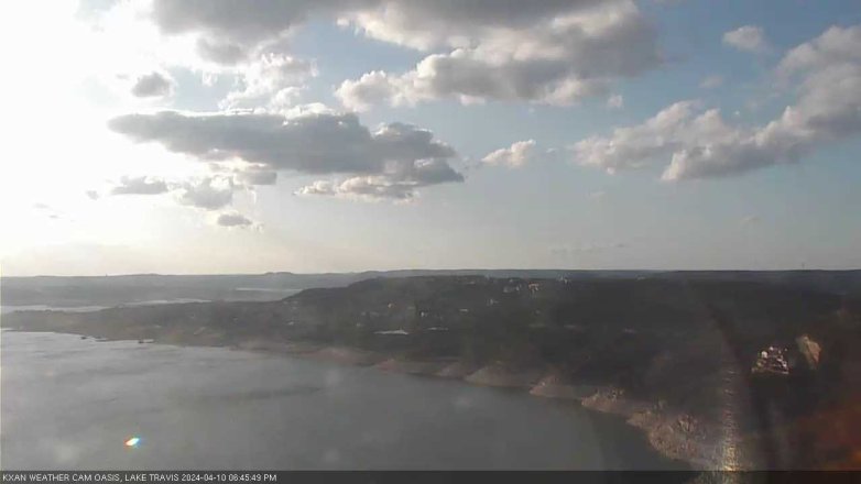 Lake Travis webcam, April 10, 2024 6:45 PM CT