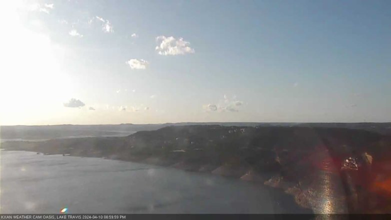 Lake Travis webcam, April 10, 2024 7:00 PM CT