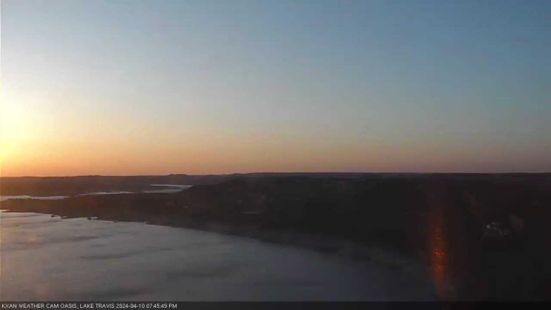 Lake Travis webcam, April 10, 2024 7:45 PM CT