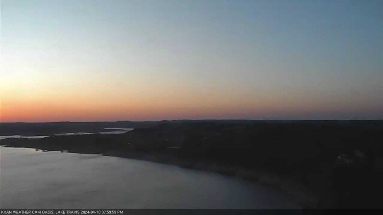 Lake Travis webcam, April 10, 2024 8:00 PM CT