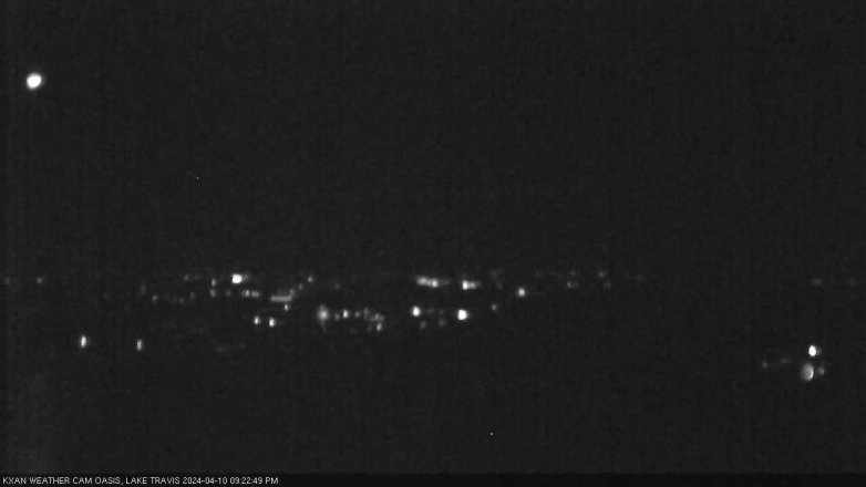 Lake Travis webcam, April 10, 2024 9:25 PM CT