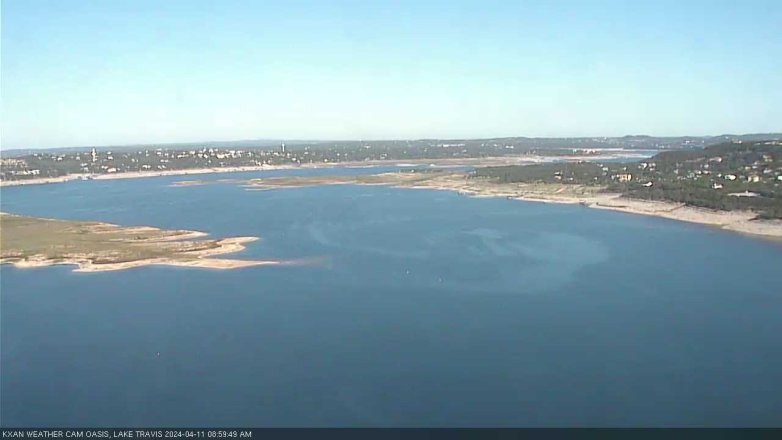 Lake Travis webcam, April 11, 2024 9:00 AM CT