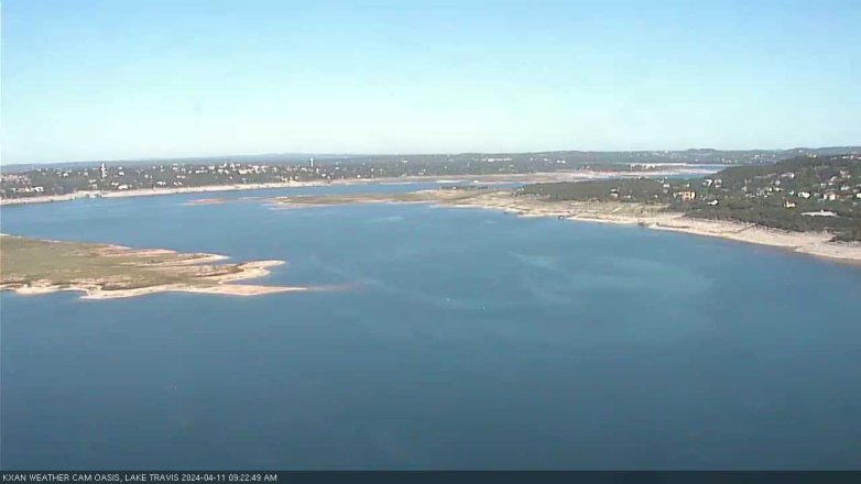 Lake Travis webcam, April 11, 2024 9:25 AM CT