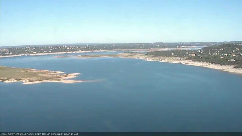 Lake Travis webcam, April 11, 2024 9:45 AM CT