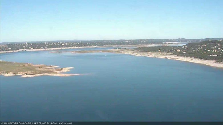 Lake Travis webcam, April 11, 2024 10:00 AM CT