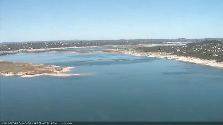 Lake Travis webcam, April 11, 2024 11:45 AM CT