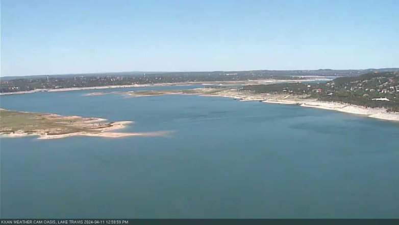 Lake Travis webcam, April 11, 2024 1:00 PM CT