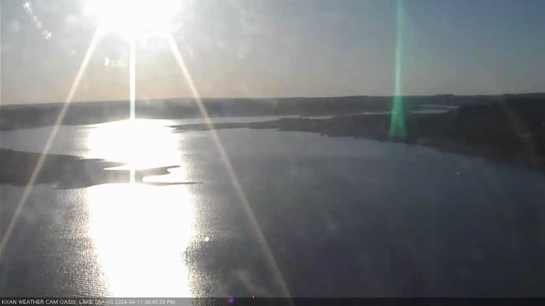 Lake Travis webcam, April 11, 2024 6:45 PM CT
