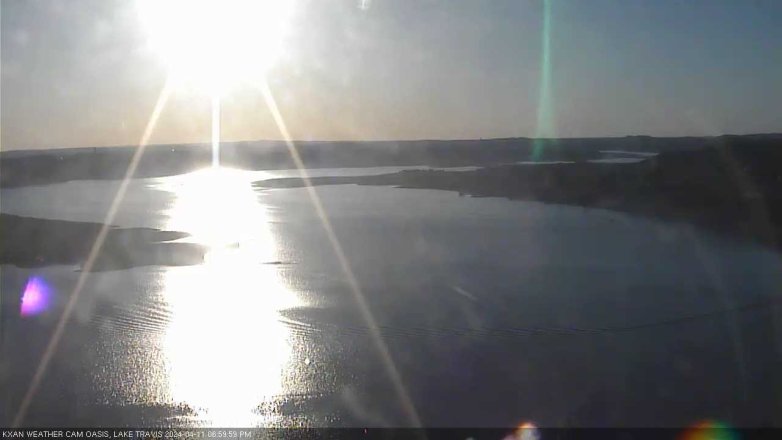 Lake Travis webcam, April 11, 2024 7:00 PM CT
