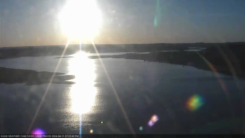 Lake Travis webcam, April 11, 2024 7:25 PM CT