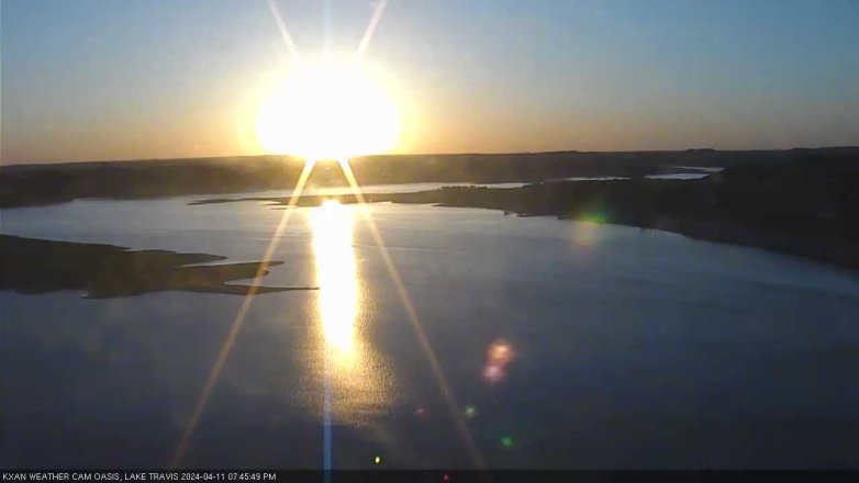 Lake Travis webcam, April 11, 2024 7:45 PM CT