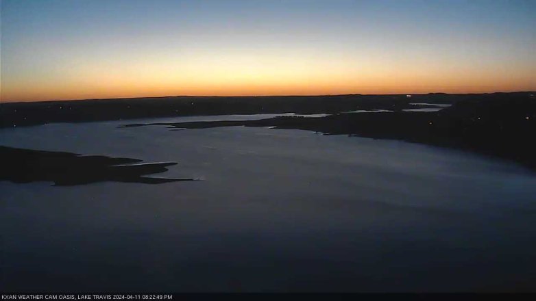 Lake Travis webcam, April 11, 2024 8:25 PM CT
