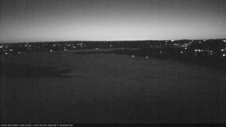 Lake Travis webcam, April 11, 2024 8:45 PM CT