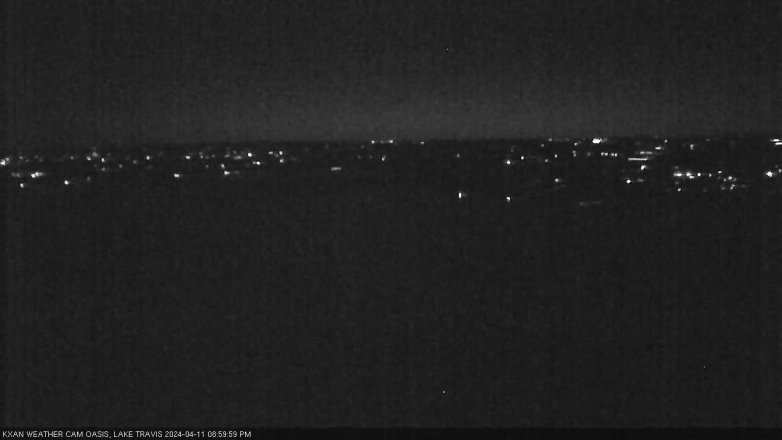 Lake Travis webcam, April 11, 2024 9:00 PM CT