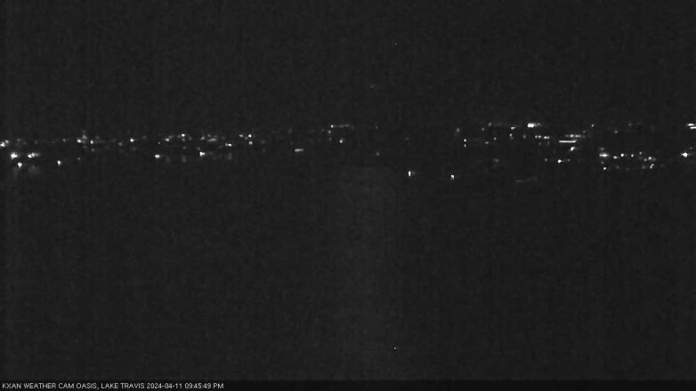 Lake Travis webcam, April 11, 2024 9:45 PM CT