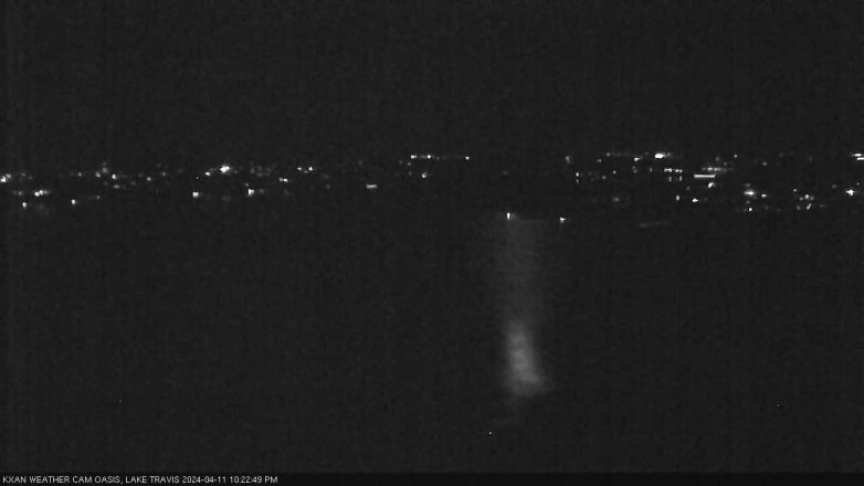 Lake Travis webcam, April 11, 2024 10:25 PM CT