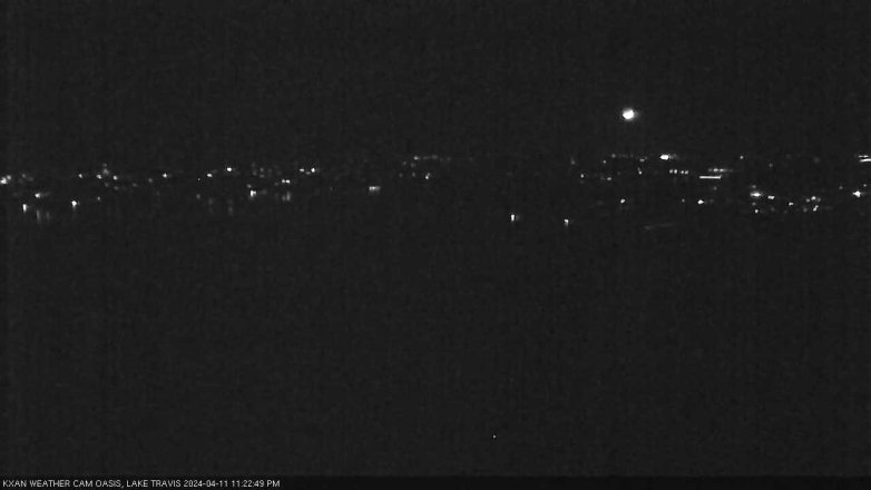 Lake Travis webcam, April 11, 2024 11:25 PM CT