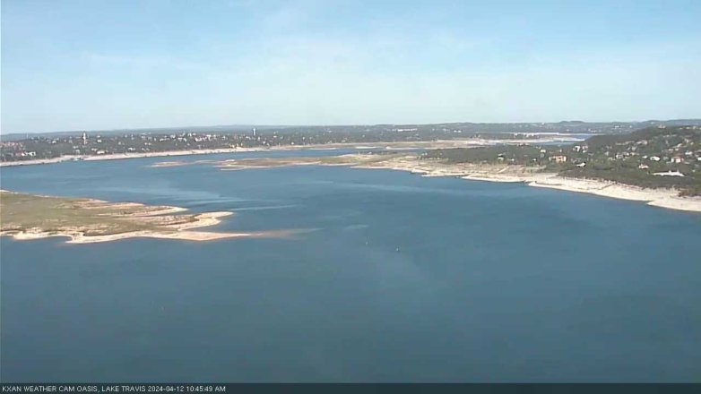 Lake Travis webcam, April 12, 2024 10:45 AM CT